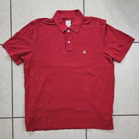 Brooks Brothers Performance Polo Golden Fleece 1818 Men's L Red Supima Cotton - Picture 8 of 8